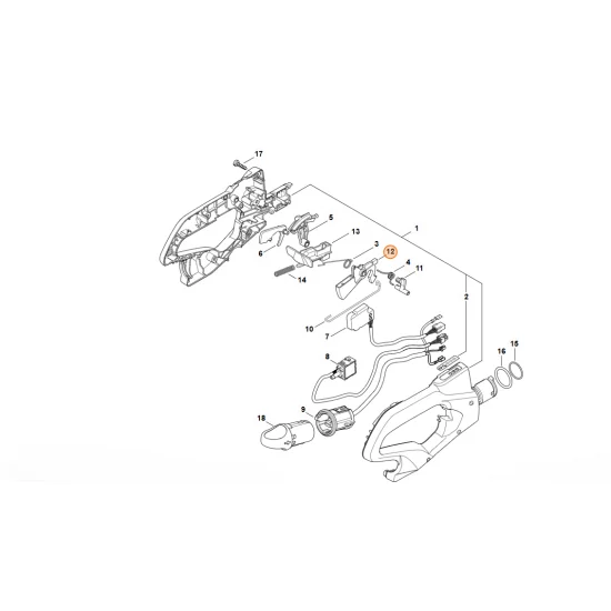 STIHL  Dźwignia przełącznika 4869 435 2400